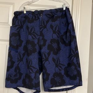 Shebeest Dirty Beest Bike Short 3X Knee Length Adjust. Waist Purple/Black UPF 50